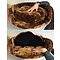 RHRQuality Cat Bed Round Ø 50 cm + Cushion Brown