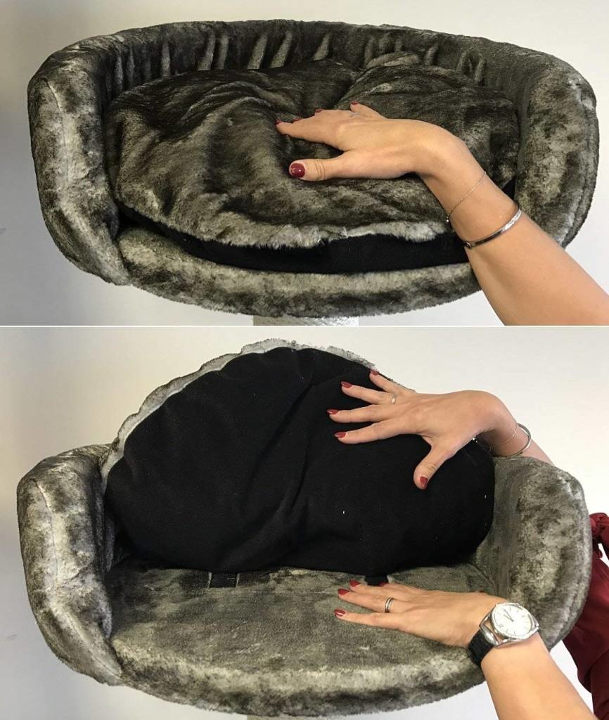 round pillow bed