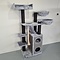 RHRQuality Cat Tree Cat Penthouse Plus Blackline Light Grey