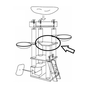 RHRQuality Triángulo Meseta Superior - Corner Coon Creme