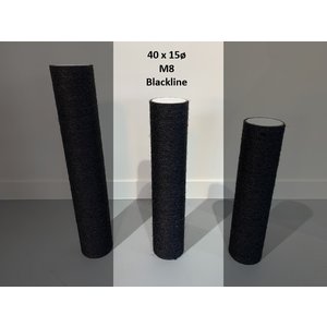 RHRQuality Poteau sisal 40x15 M8 BLACKLINE