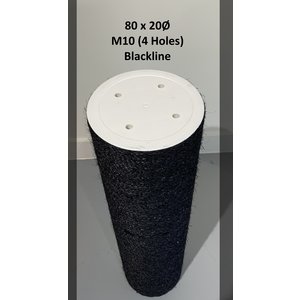 RHRQuality Polo de sisal 80x20 M10 BLACKLINE (4 Tornillos)