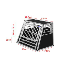 Alpuna N68 - Aluminium Cage Box - Caisse de Transport pour Chien - Cage de voiture
