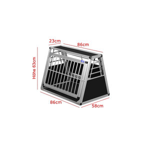 Alpuna N66 - Transportín de aluminio para perro - Jaula de coche para perros