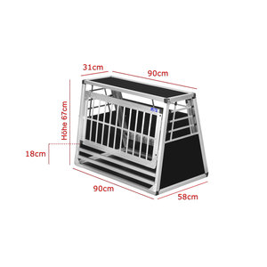 Alpuna N64 - Aluminium Cage Box - Caisse de Transport pour Chien - Cage de voiture
