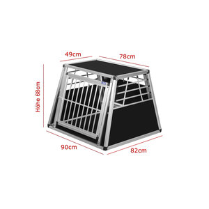 Alpuna N9 - Aluminium Cage Box - Caisse de Transport pour Chien - Cage de voiture