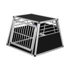 Alpuna N2 - Transportín de aluminio para perro - Jaula de coche para perros