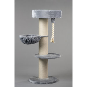 RHRQuality Arbre à chat Maine Coon Sleeper de Luxe Light Grey