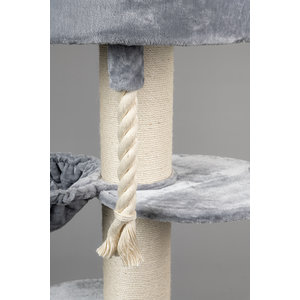 RHRQuality Arbre à chat Maine Coon Sleeper Plus Light Grey
