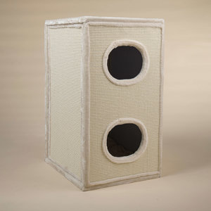 RHRQuality Tonneau de Griffer - Cat Tower Box Creme