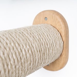 RHRQuality Mur d'Escalade Chats - Sets de Poteaux de Sisal (Beige)