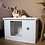 RHRQuality Maison pour chat Villa de Luxe White