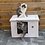 RHRQuality Maison pour chat Villa de Luxe White
