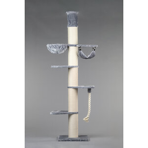 RHRQuality Arbre à chat Maine Coon Tower Crown Light Grey