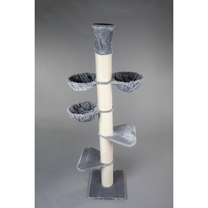 RHRQuality Arbre à chat Maine Coon Tower PLUS Light Grey