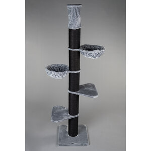 RHRQuality Arbre à chat Maine Coon Tower Blackline Light Grey