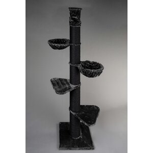 RHRQuality Arbre à chat Maine Coon Tower Blackline Dark Grey