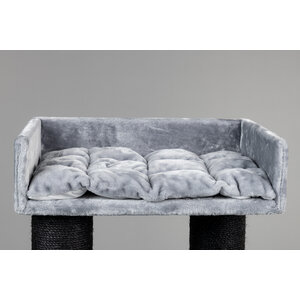 RHRQuality Fauteuil Lounge Devon Rex (2 trous pour vis) + Coussin Light Grey