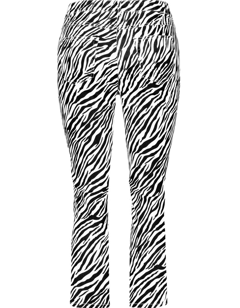 Samoon 620020-21218 Jeans zebraprint zwart/wit Samoon