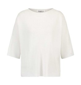 Simple Cornelia Short sleeve top Off white Simple