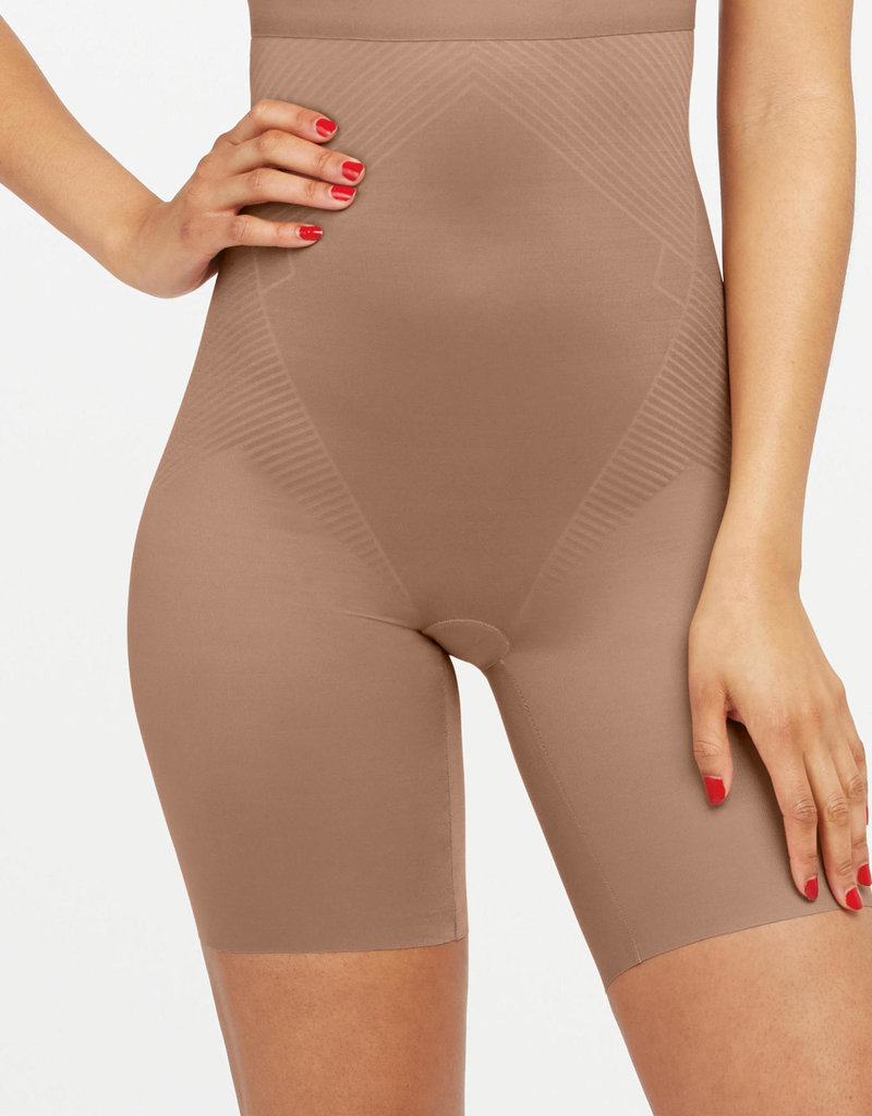 Spanx Spanx Thinstincts 2.0 - High-Waisted Mid-Thigh Short Cafe au Lait