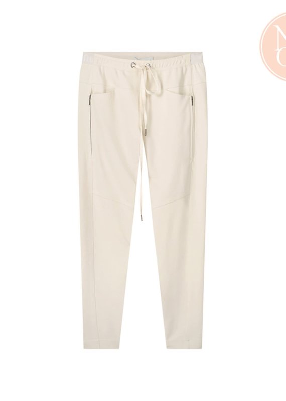 Summum Woman Naples-11580 Trousers sporty punto milano ivory Summum 4s1915