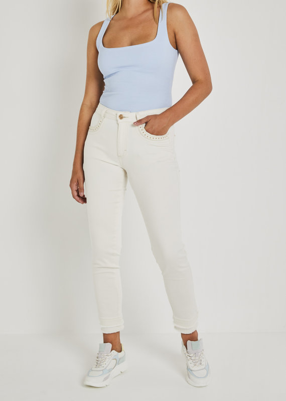 Para Mi SS231.005123 Sanne Color Denim Offwhite Para Mi