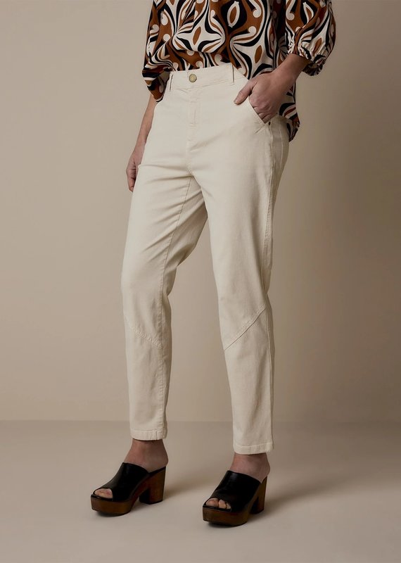 Summum Woman 4s2425-11365 Straight pant ivory Summum