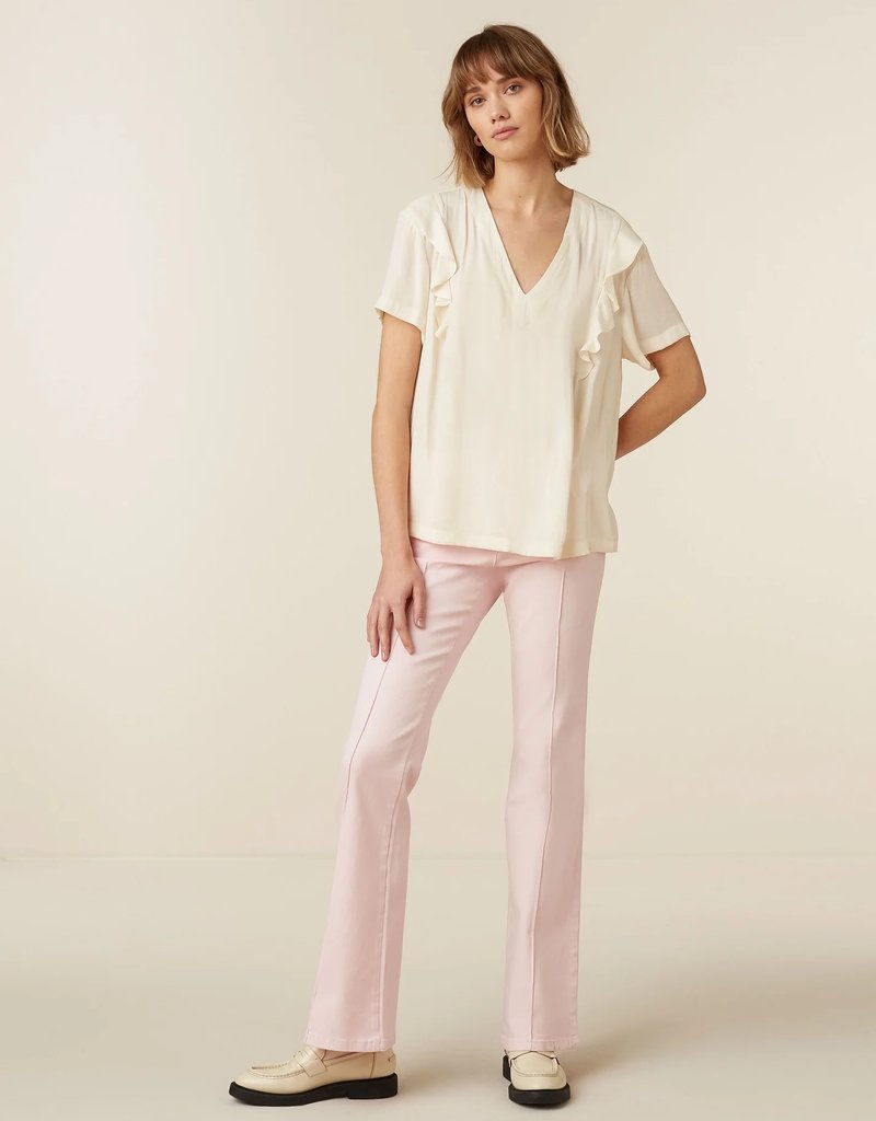 Beaumont BC06571231 Pants Flare Twill 5-Pocket soft pink Beaumont