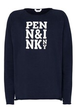 Penn&Ink N.Y W23F1409LTD Sweater navy/ecru Penn&Ink