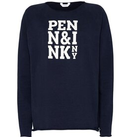 Penn&Ink N.Y W23F1409LTD Sweater navy/ecru Penn&Ink