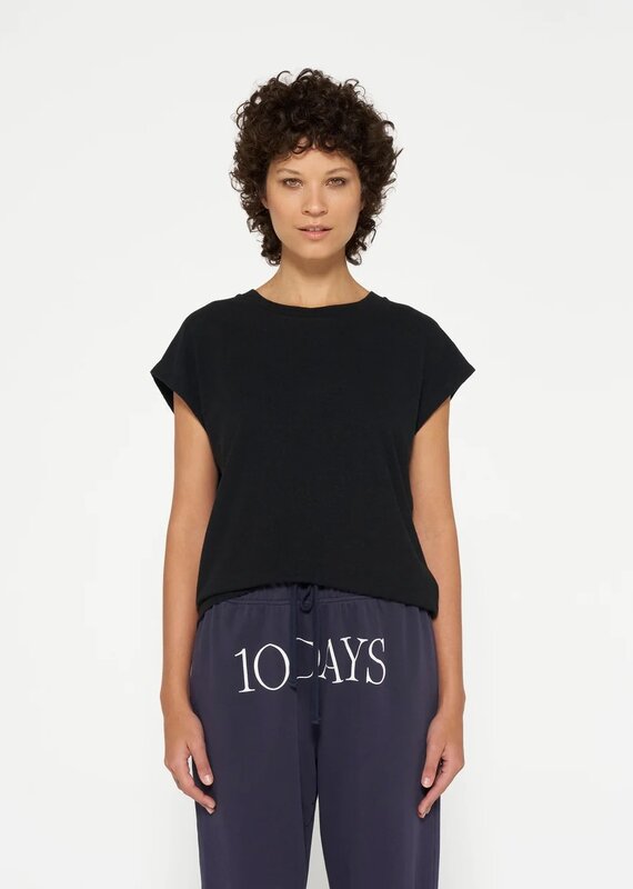 10Days 20-742-4201 tee linen black 10Days