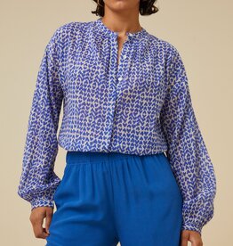 By Bar cecile love blouse blue love print By Bar 24112056