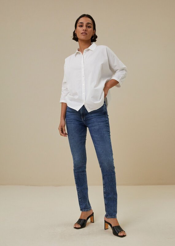 By Bar norel poplin blouse white By Bar 102002