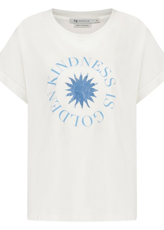 Nukus Haarlem Shirt Offwhite/Blue Nukus SS240861832
