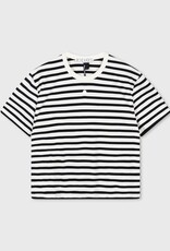 10Days 20-749-4201 shortsleeve tee stripe ecru/black 10Days