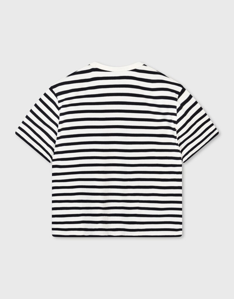 10Days 20-749-4201 shortsleeve tee stripe ecru/black 10Days