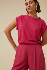 By Bar thelma linen top cerise By Bar 24111003