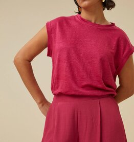 By Bar thelma linen top cerise By Bar 24111003