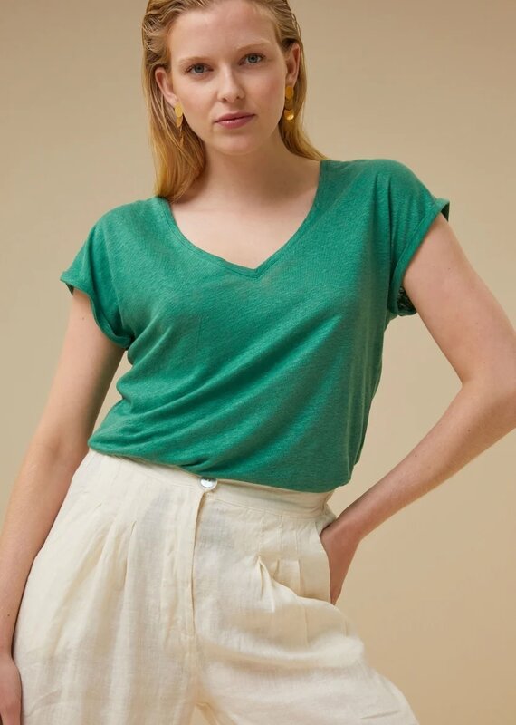 By Bar momi linen top spring green By Bar 24111007