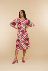 Geisha 47202-20 Dress fuchsia/soft green Geisha