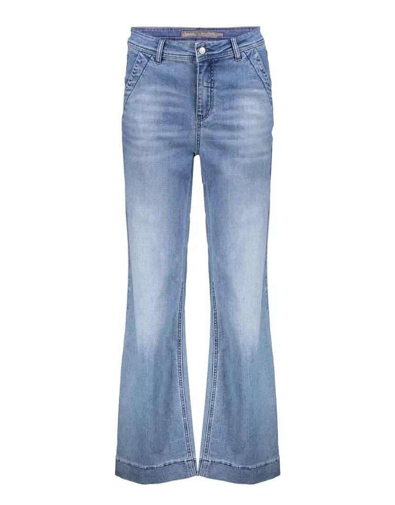 Geisha 41000-10 Jeans wide stonewash denim Geisha