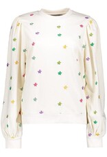 Geisha 42090-21 Sweater with embroided flowers sand/multi Geisha
