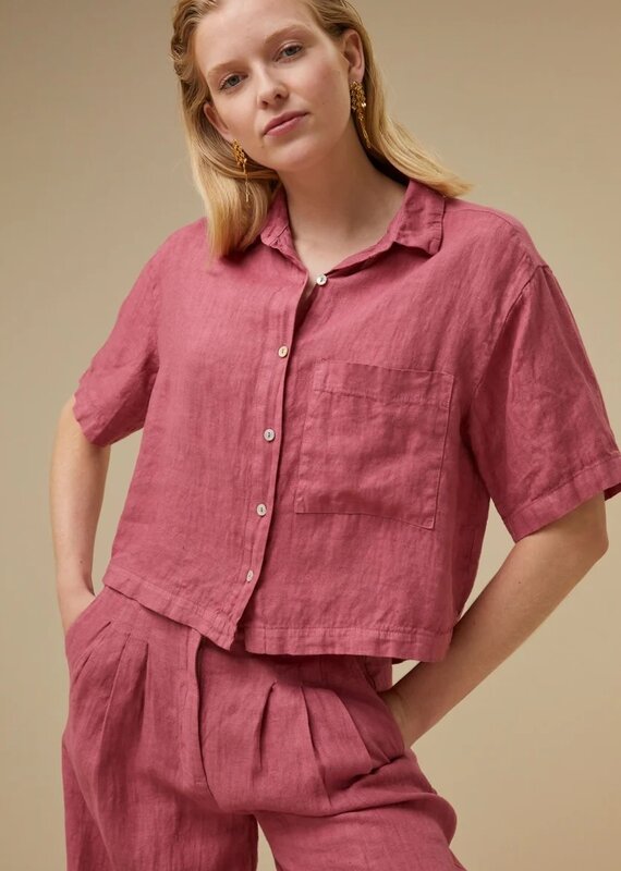 By Bar cris linen blouse raspberry By Bar 24112007