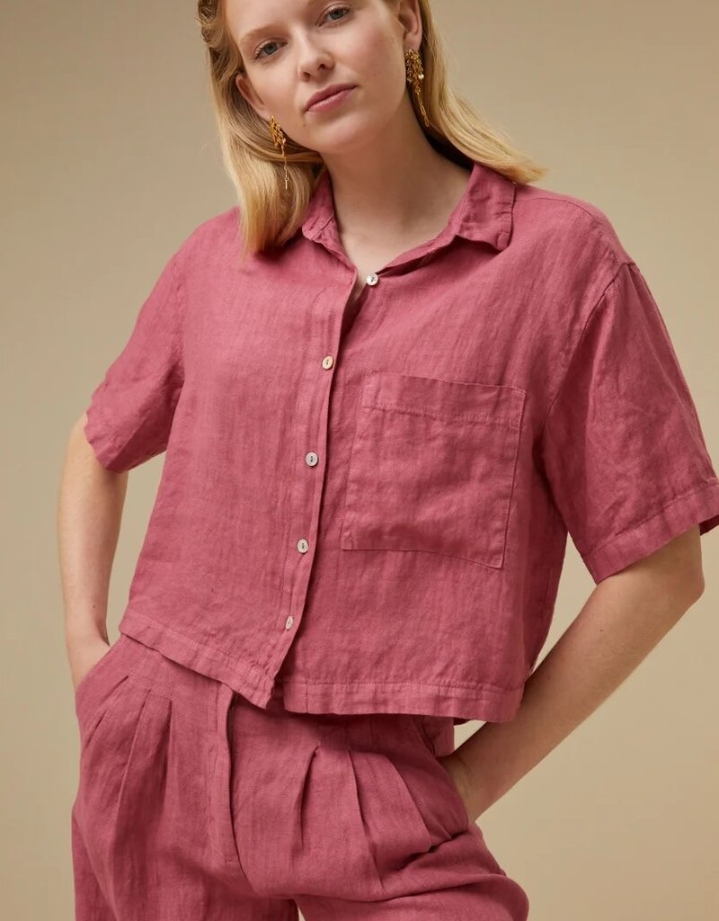 By Bar cris linen blouse raspberry By Bar 24112007