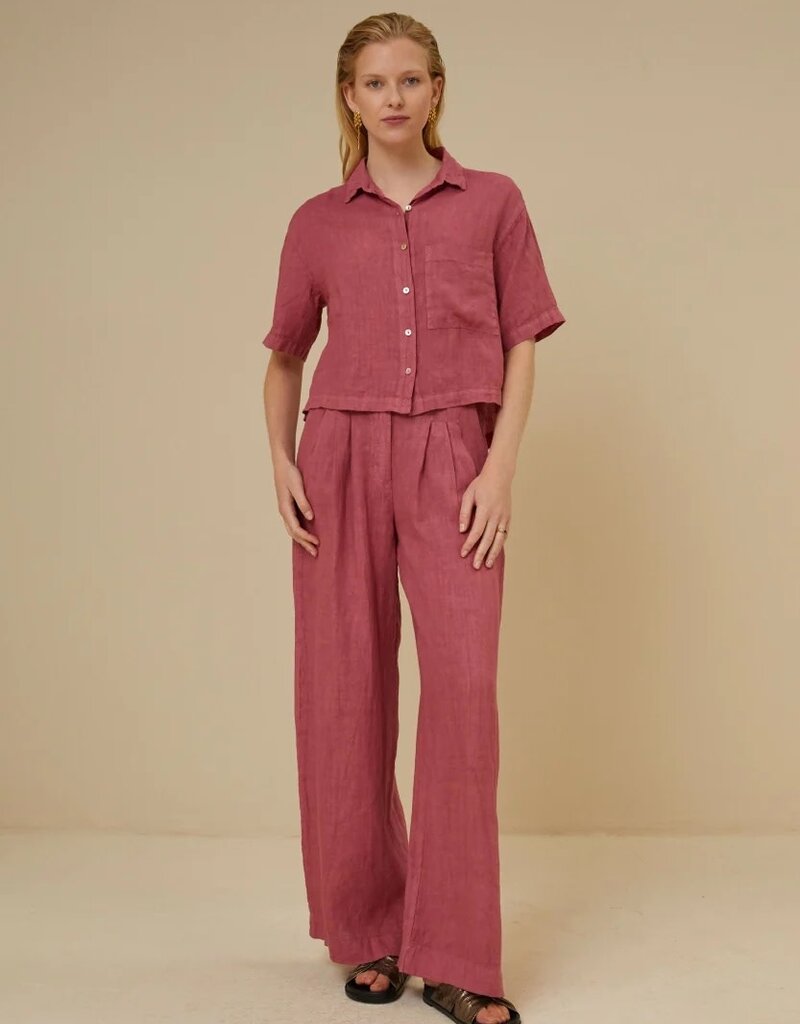 By Bar cris linen blouse raspberry By Bar 24112007