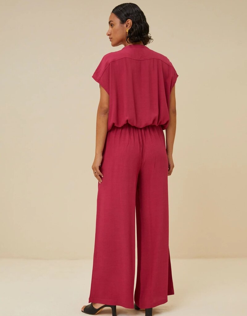 By Bar lode viscose blouse cerise By Bar 24112060