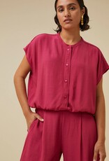 By Bar lode viscose blouse cerise By Bar 24112060