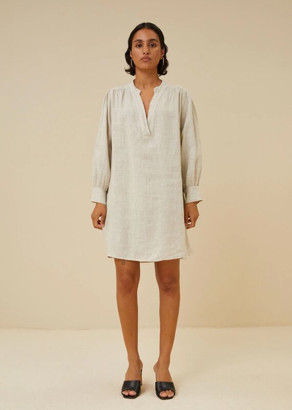 By Bar resa linen dress chalk By Bar 24117011