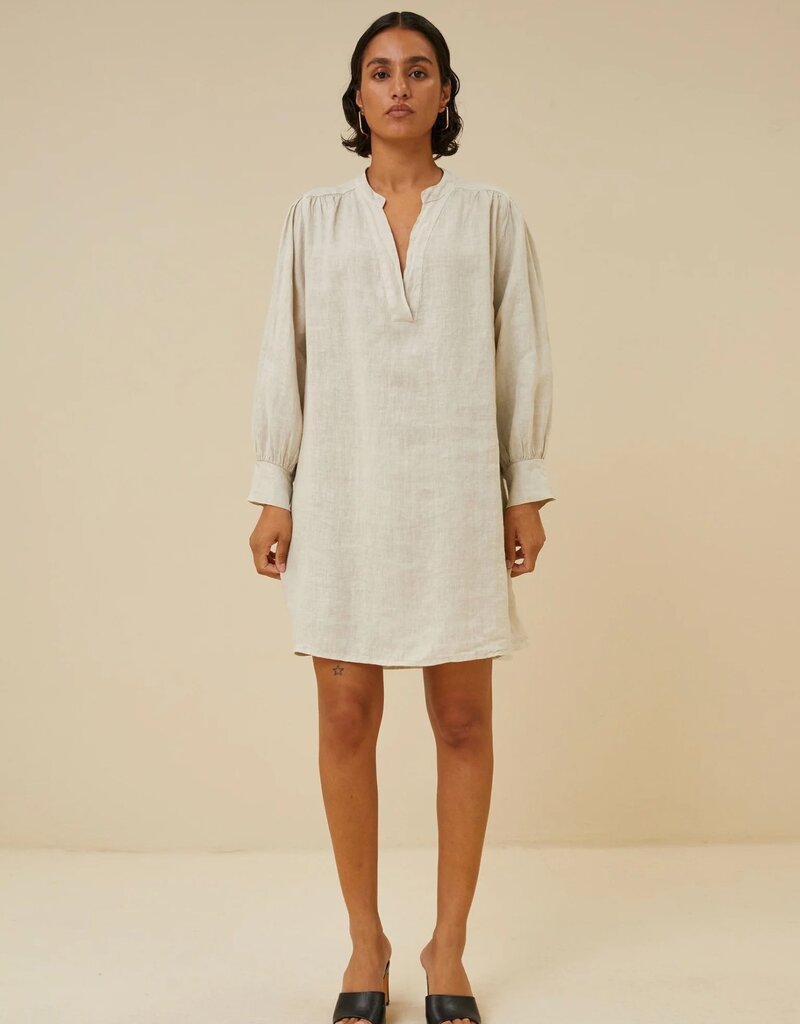 By Bar resa linen dress chalk By Bar 24117011